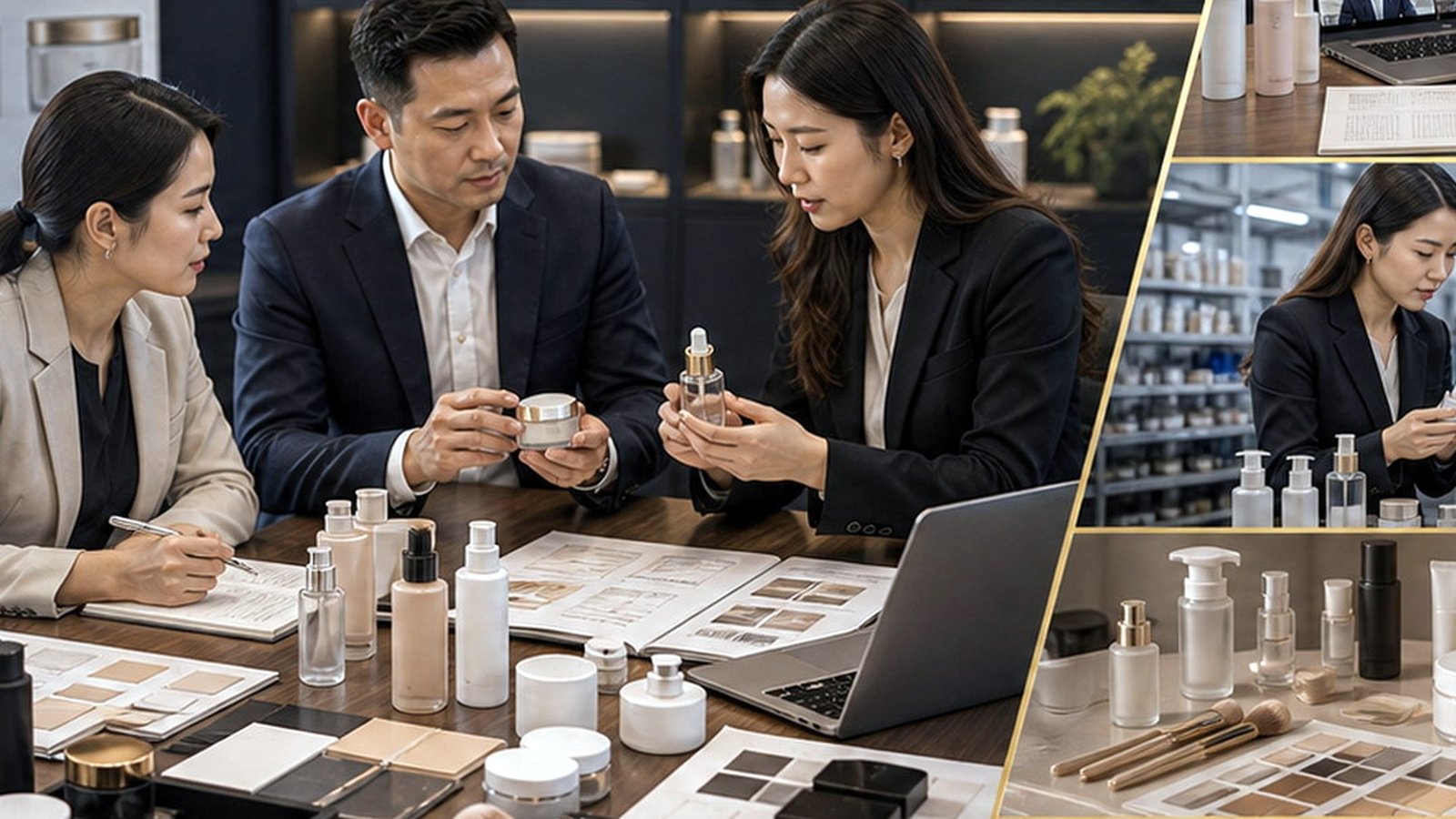 Cosmetic formula and packaging tested before a China production run