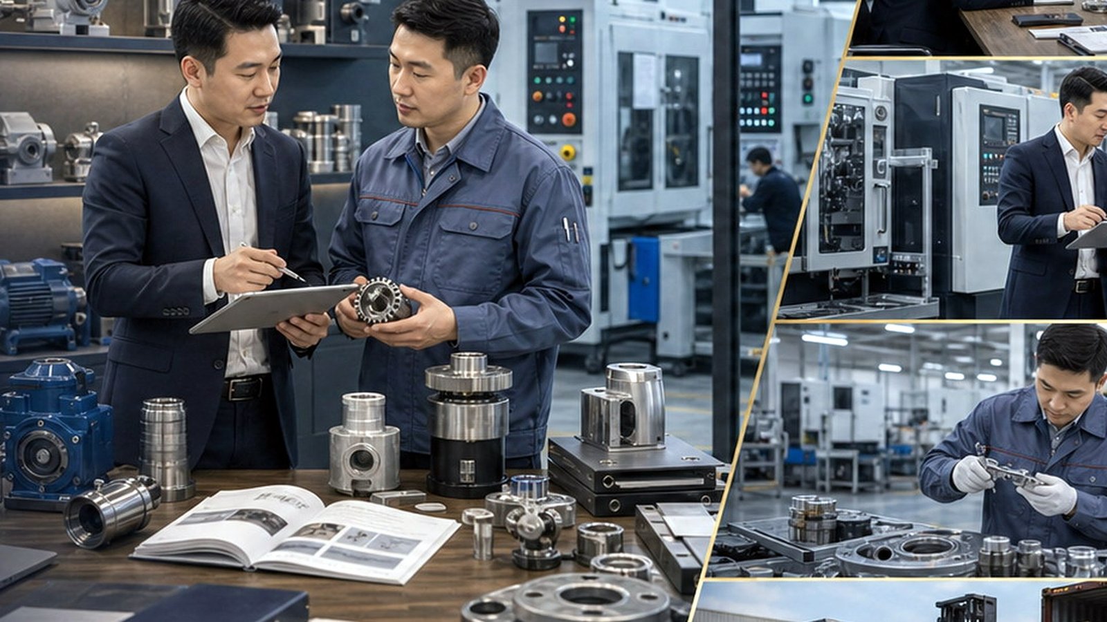 Used machinery condition review and export preparation in China