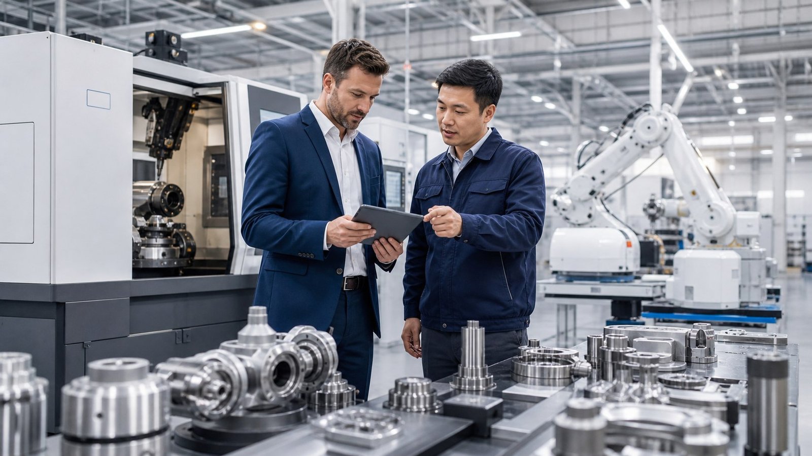 Industrial machinery and precision equipment sourcing review in a modern factory