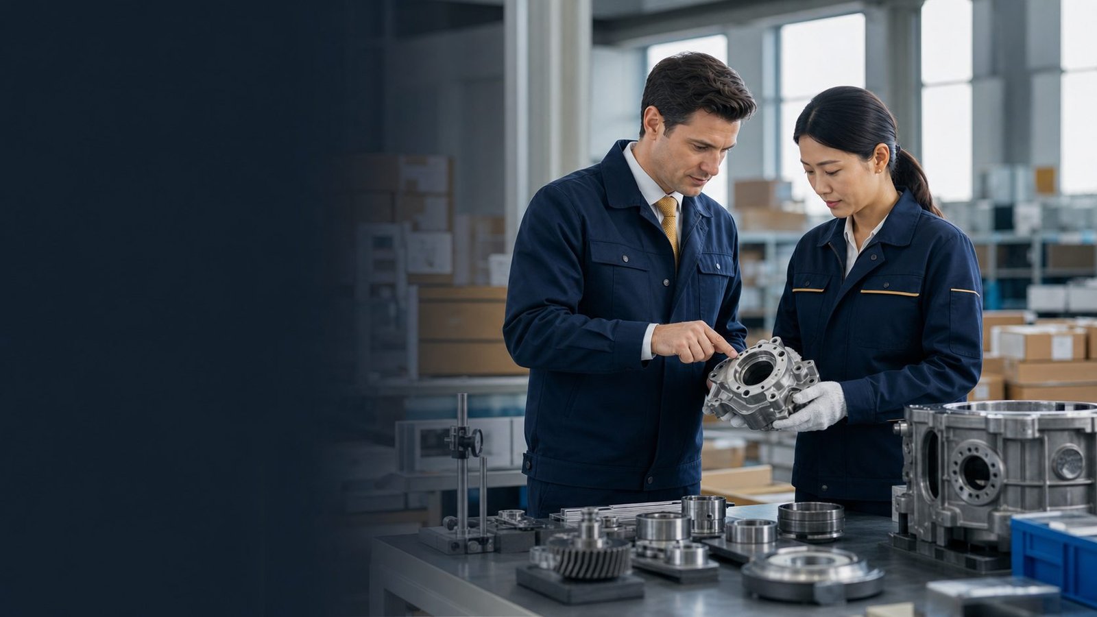 Hands-on quality inspection of products at a factory in China