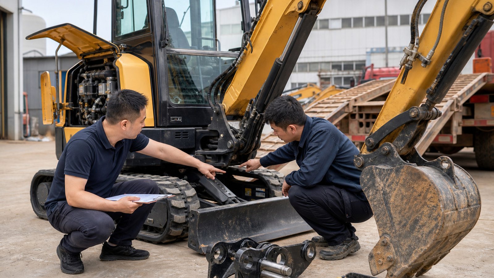 Construction equipment reviewed for specifications, capacity, and site use