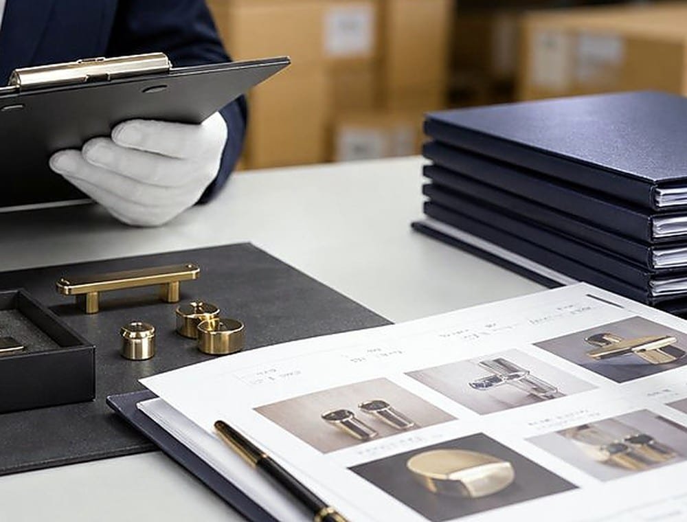 Final inspection of packed goods before shipment from a China factory