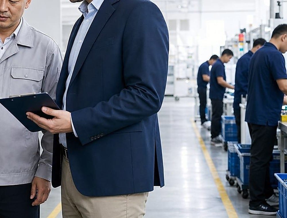 Factory quality management workflow reviewed for documented defect tracking