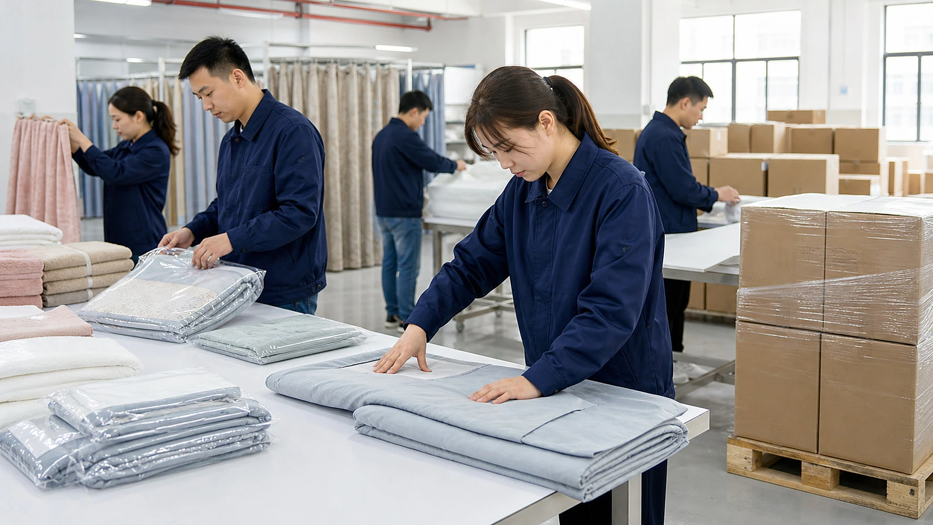 home textiles inspection packing card for Source home textiles with fabric, finishing, packaging, and shipment details organized.