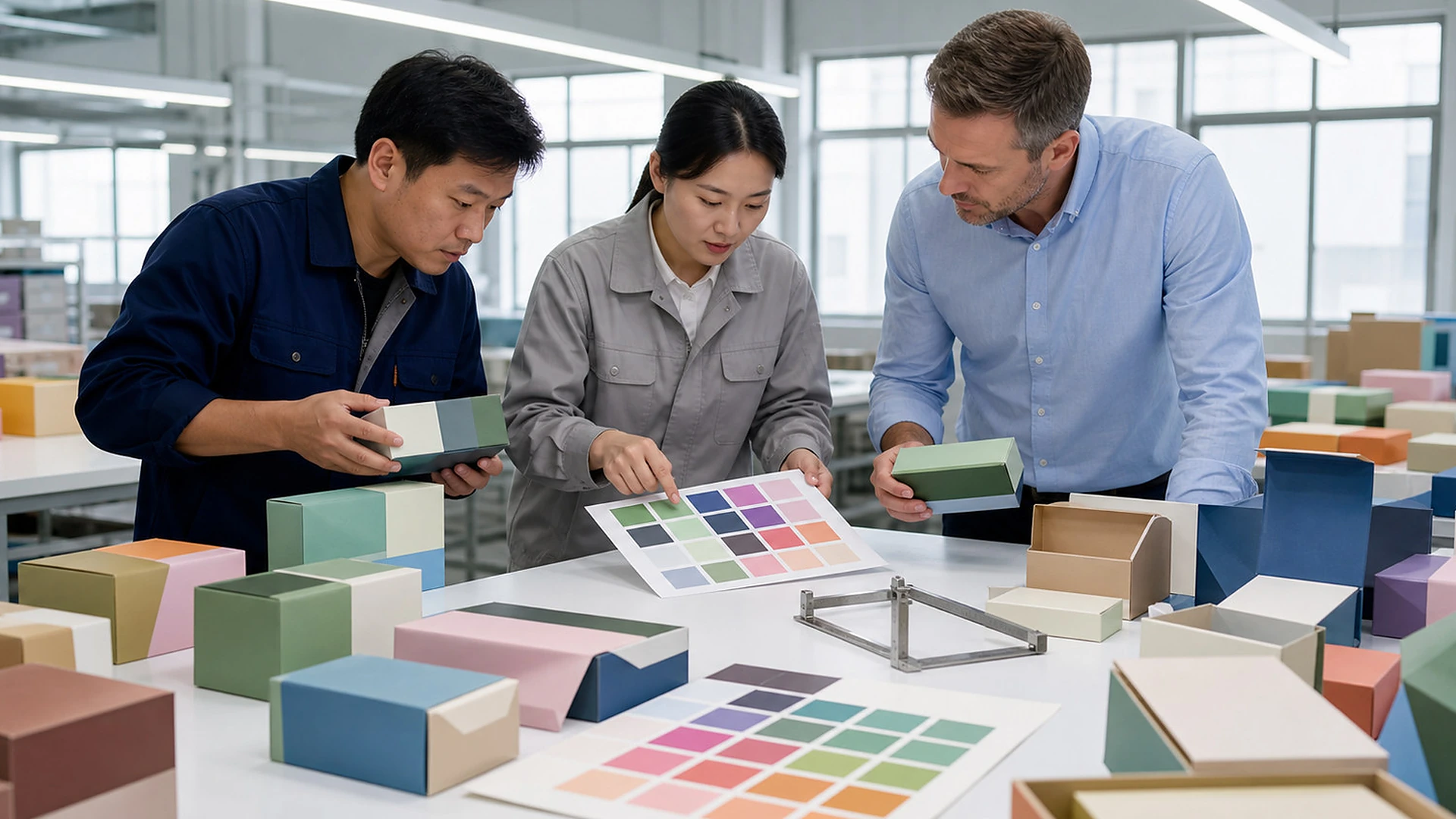 packaging printing quality inspection for Source custom packaging with artwork, materials, and shipment details controlled.