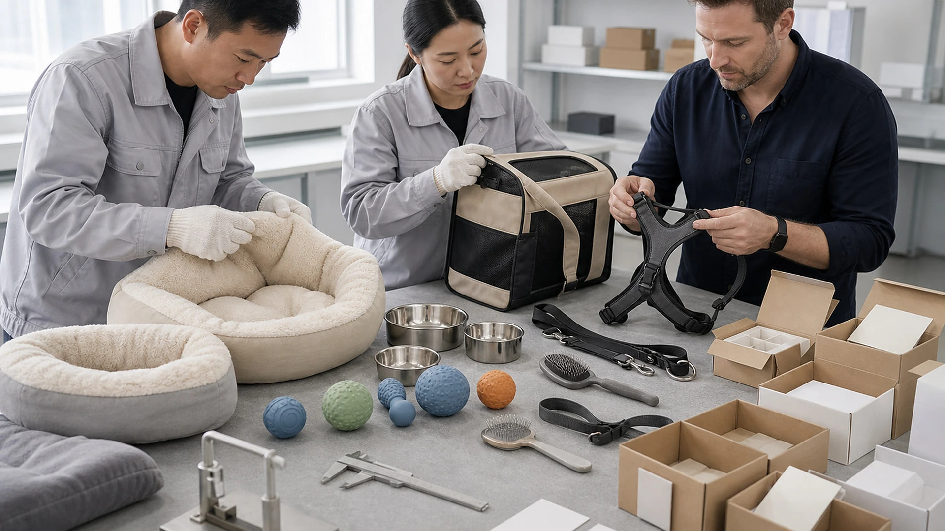 pet products quality verification editorial for Source pet products with materials, durability, packaging, and inspection details organized.