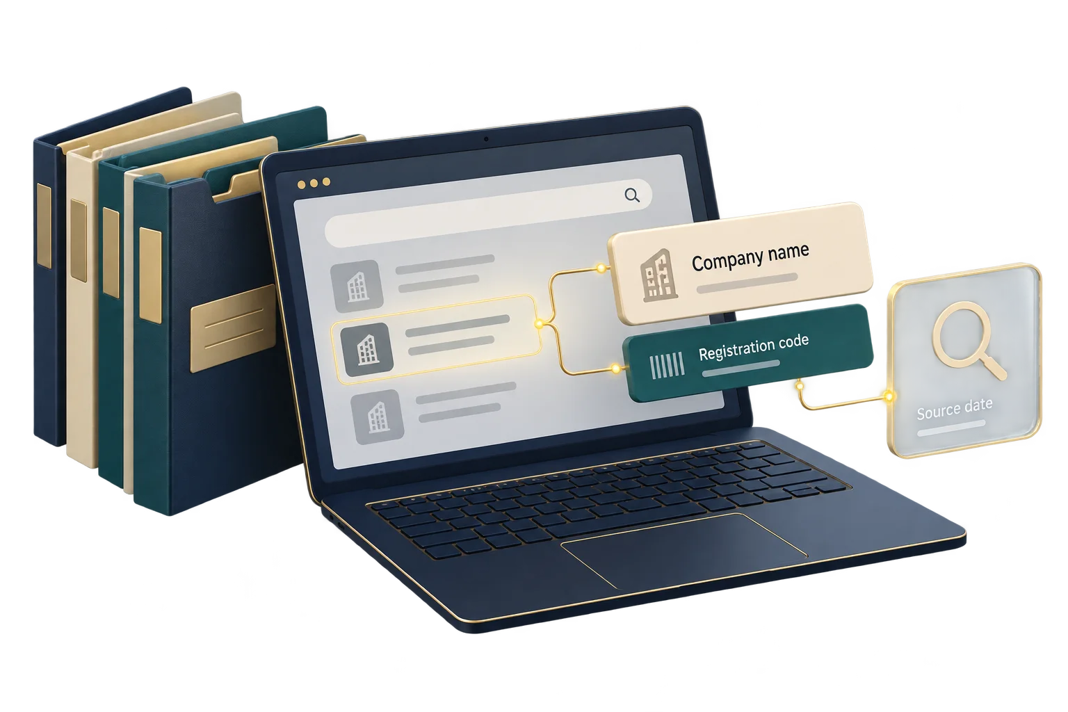 Company name and registration code identify which public record is being reviewed.