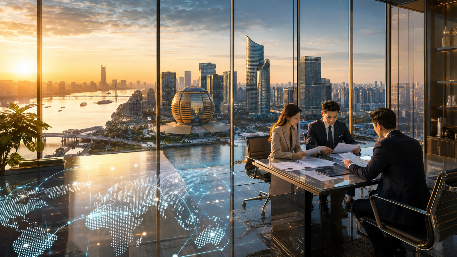 Hangzhou skyline and global sourcing support — LIFA Global Trade