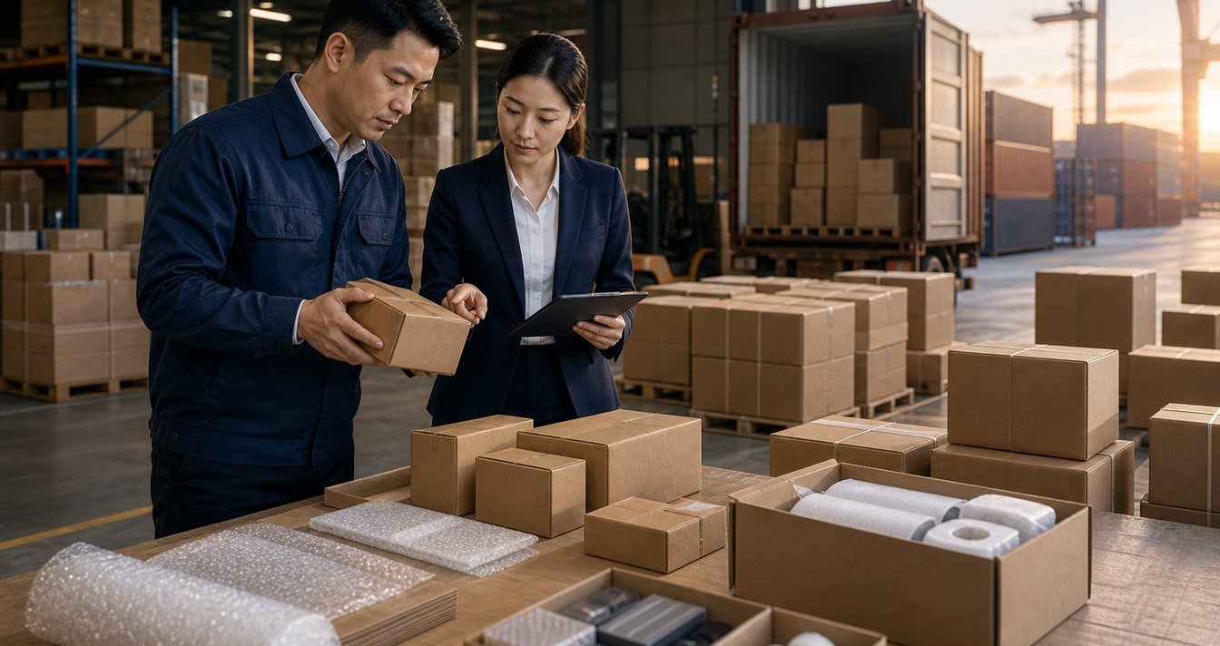E-commerce order prepared for marketplace fulfillment shipping