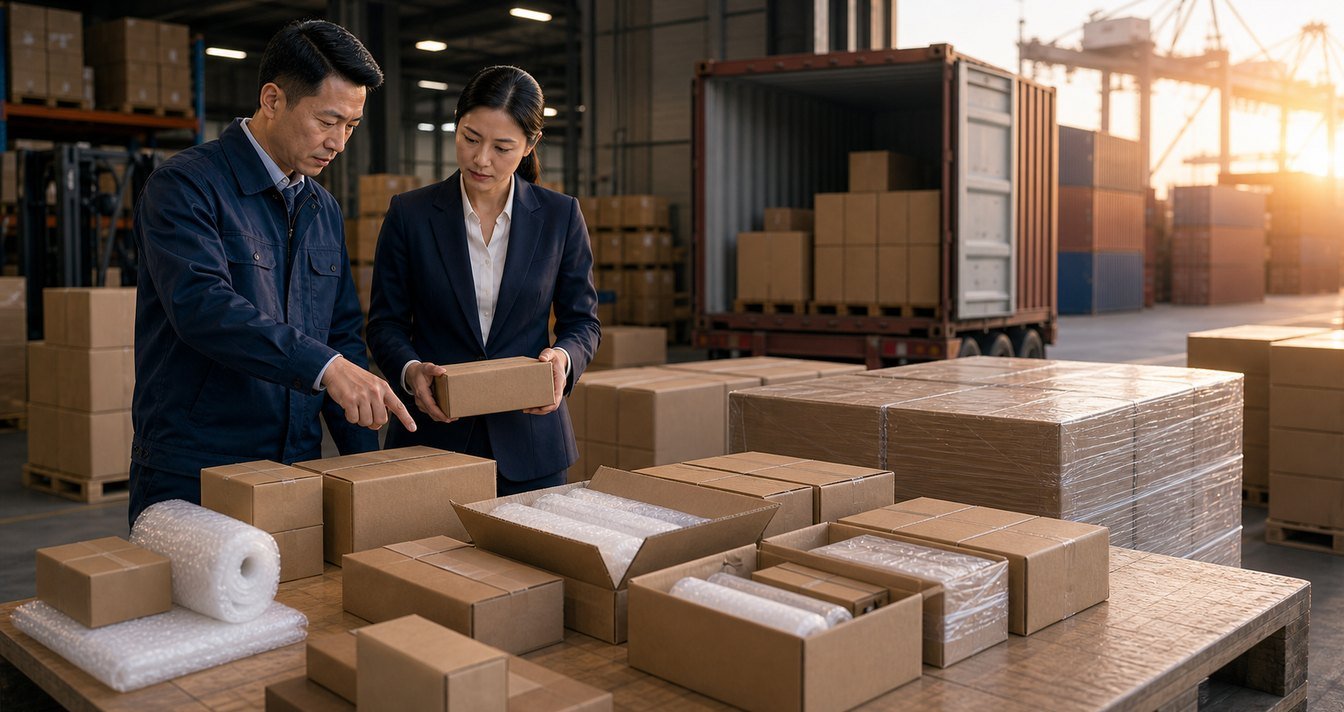 Printed cartons and shipping marks reviewed before export