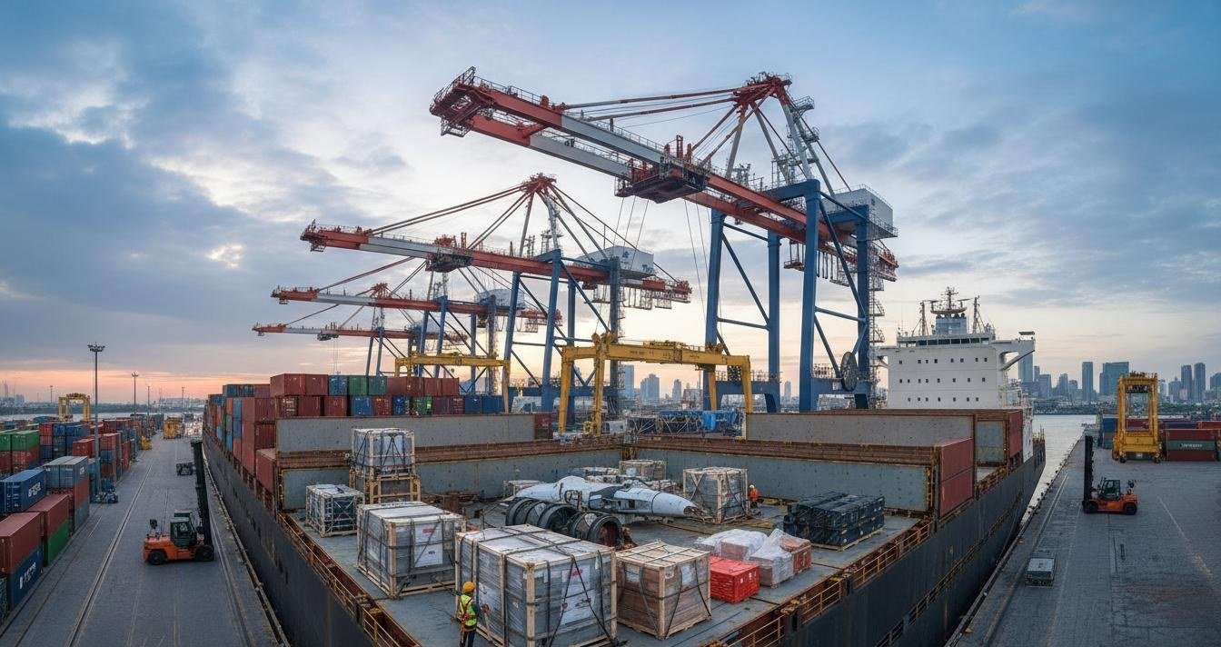 Cargo weighed and measured before choosing sea or air freight from China