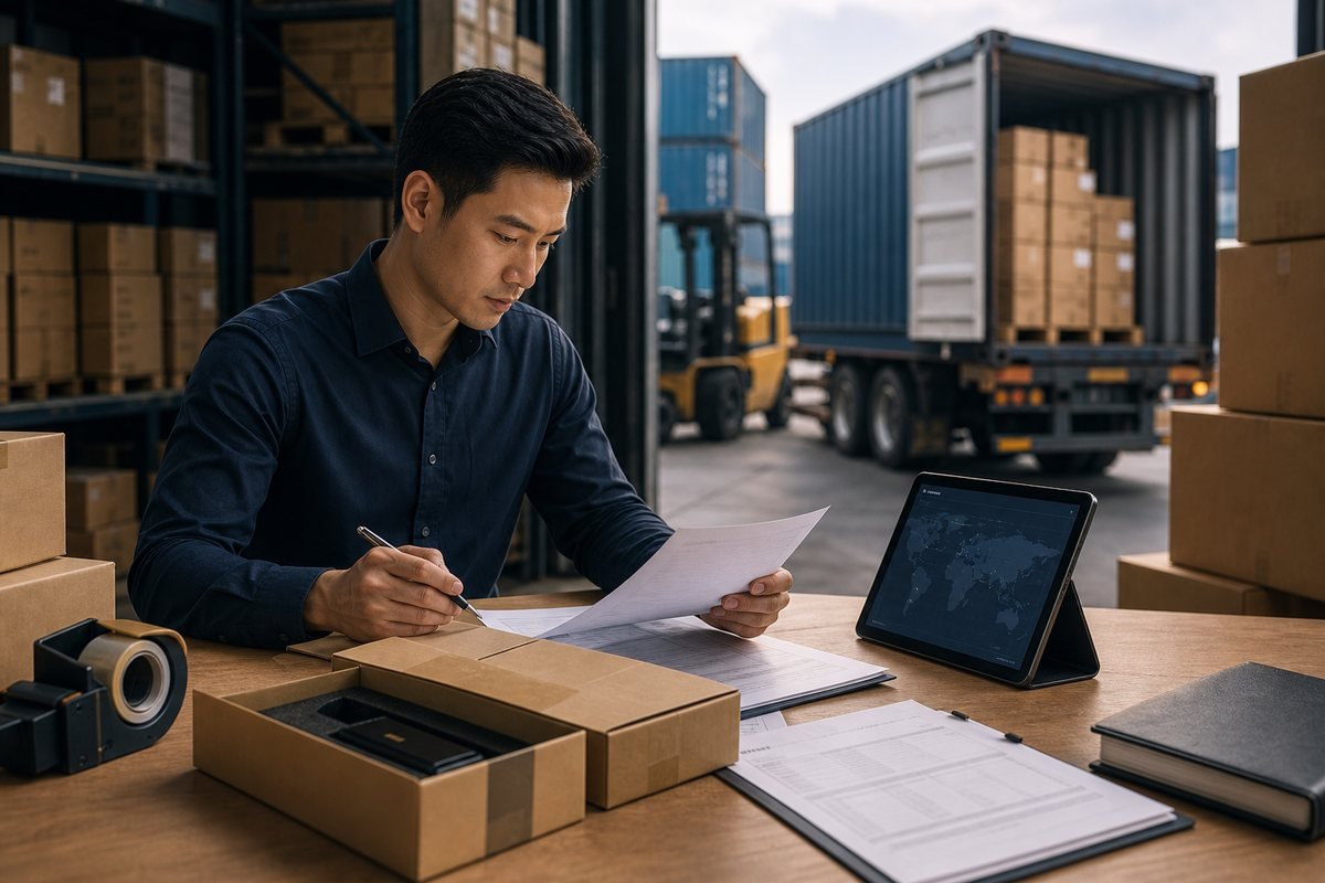 Shipping preparation and logistics coordination for a China sourcing project
