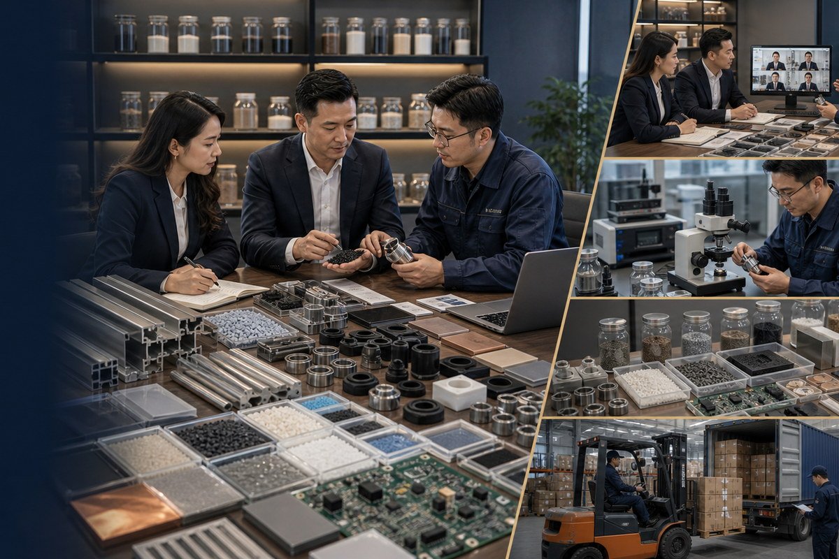Raw materials and industrial components sourcing