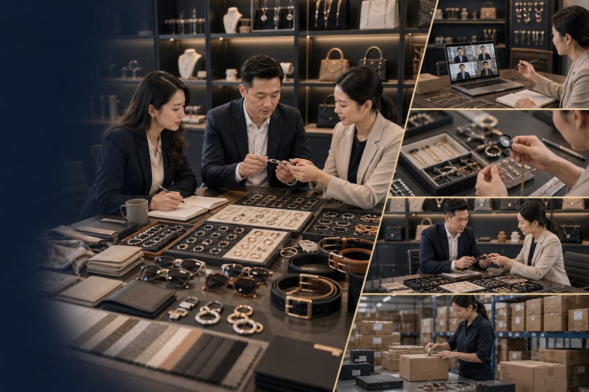 Jewelry and fashion accessories sourcing display