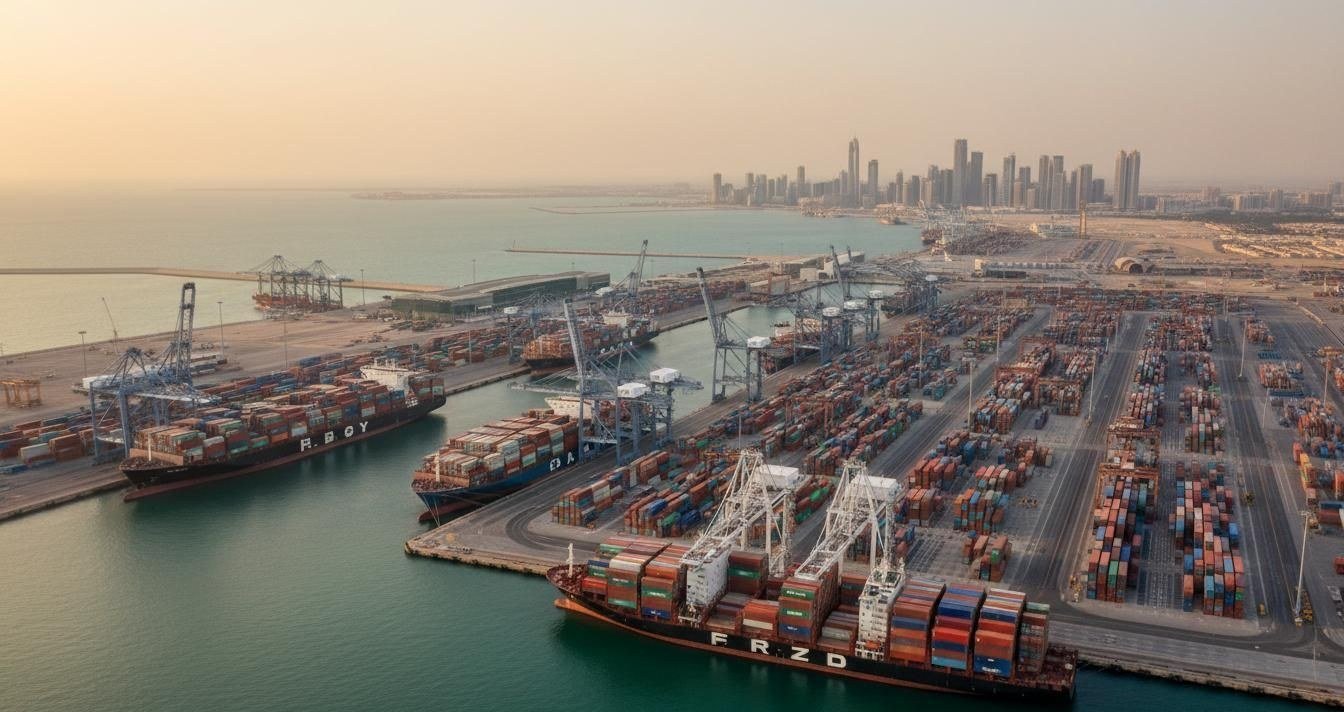 Furniture cartons and decor goods prepared for export shipping coordination