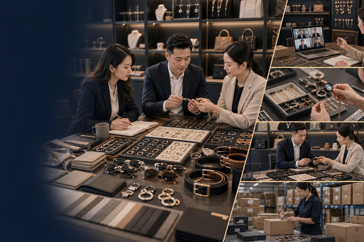 Jewelry and fashion accessories sourcing overview with samples, material swatches, and supplier comparison notes