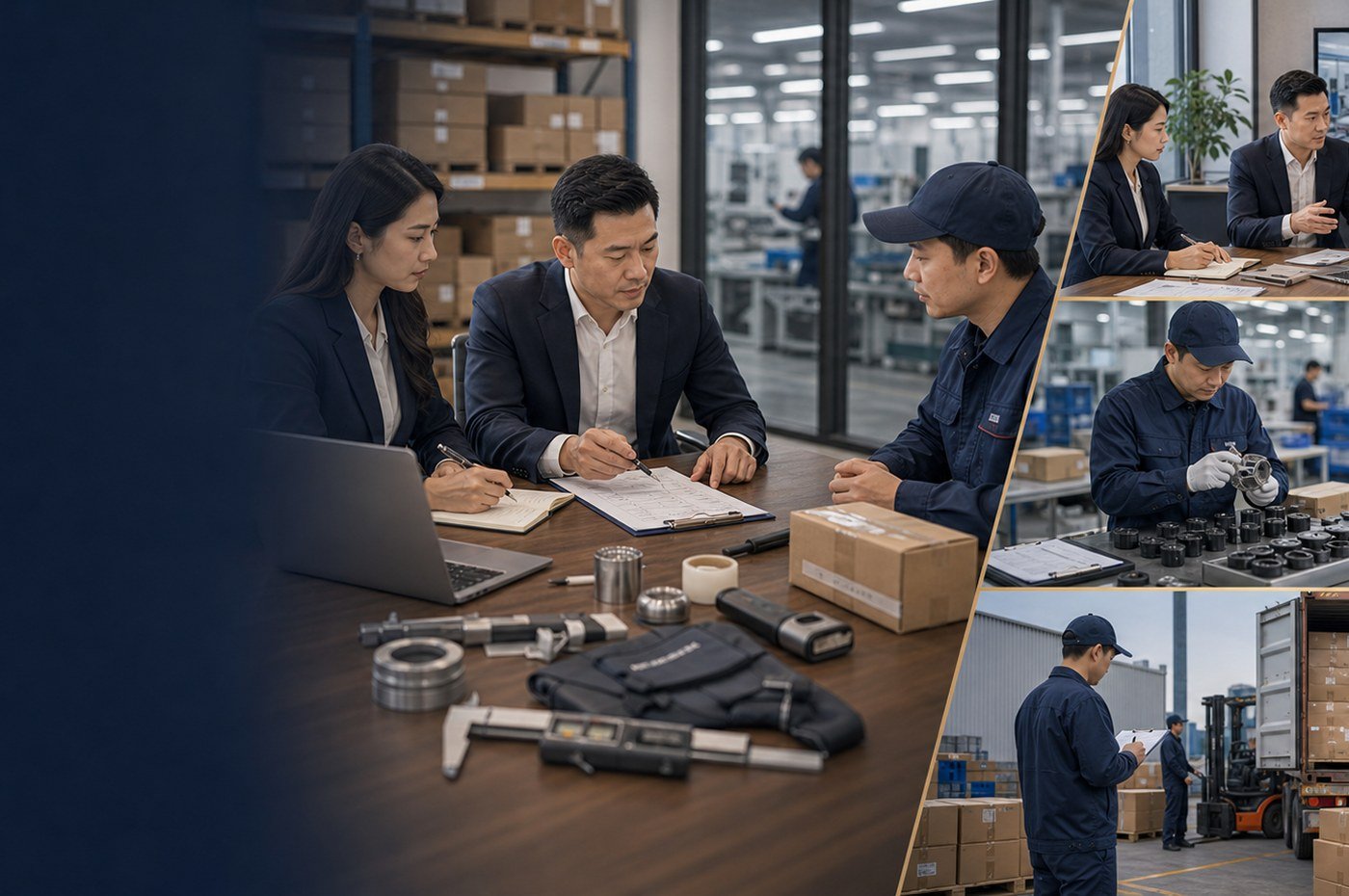Inspection coordination notes for a China sourcing order