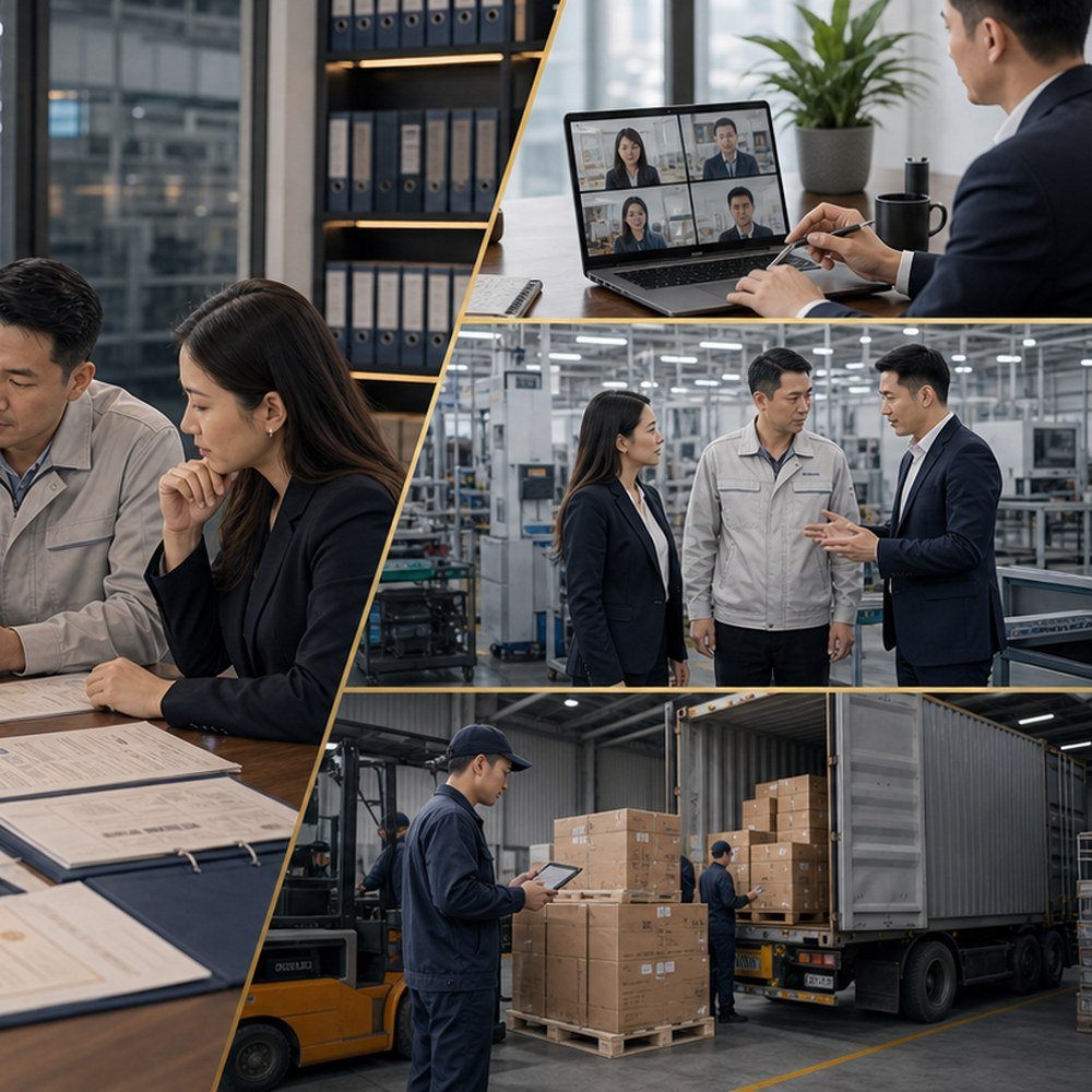 Supplier verification next-step planning before samples and shipping preparation